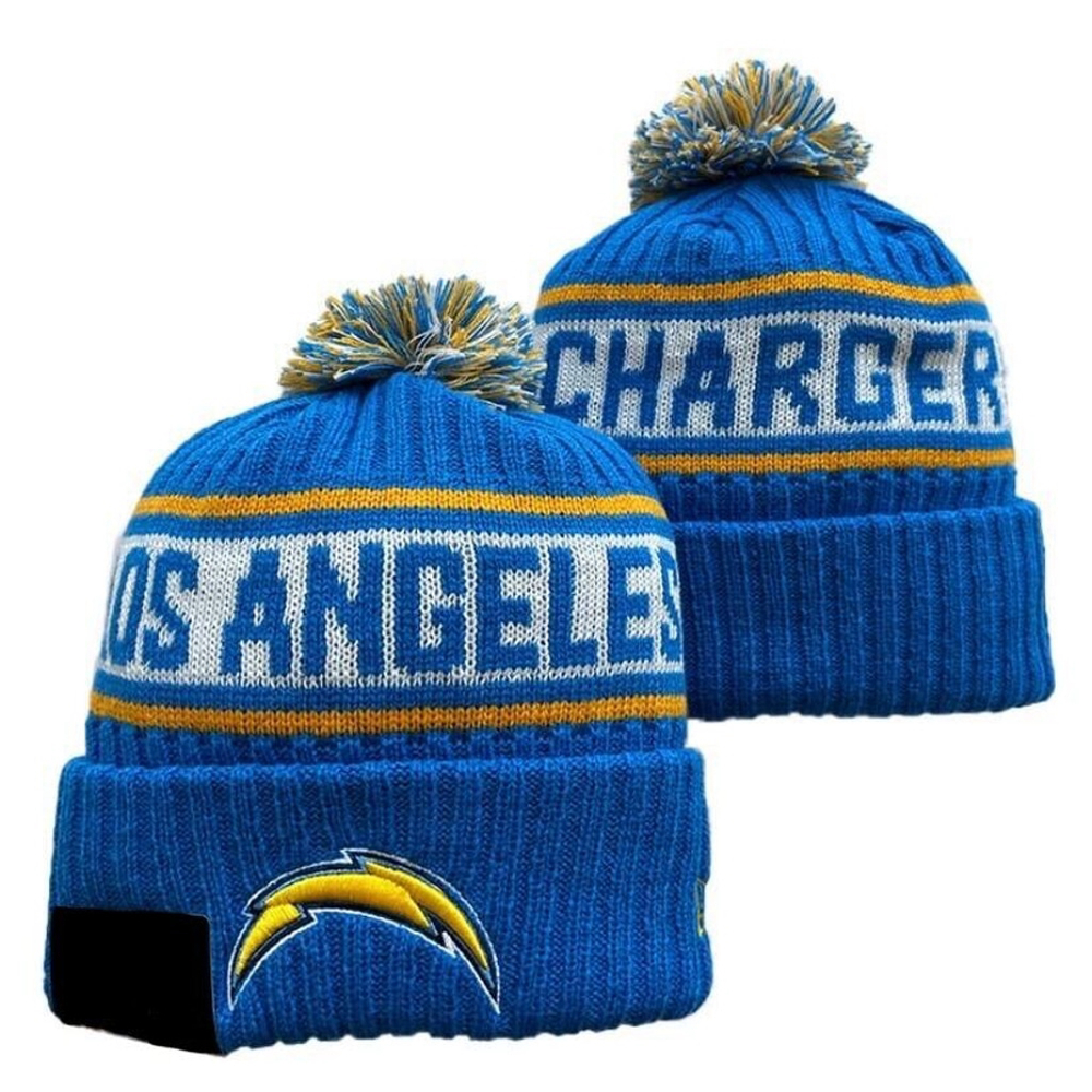 Los Angeles Chargers NFL Knit Winter Hat Beanie On Field Sideline Fleece